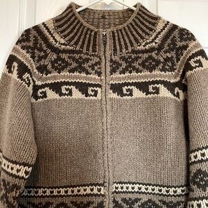 Women’s XL Sundance 100% Lambswool cardigan sweater. Zipper closure top/bottom